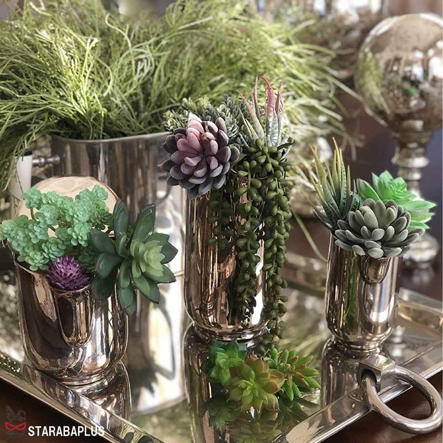人工多肉植物 フェイクグリーン 16個セット 鉢植え リアル 装飾用 フェイク植物 人工アロエサボテン 多肉植物 茎 フェイク多肉植物  送料無料 |  | 07