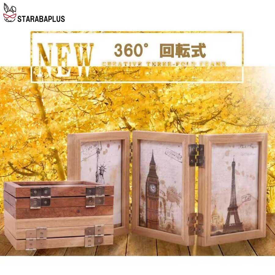 6面 フォトフレーム 折り畳み 卓上 かわいい Ｌ判 6枚 両面 ディスプレイ おしゃれ 写真立て 写真  送料無料 |  | 03