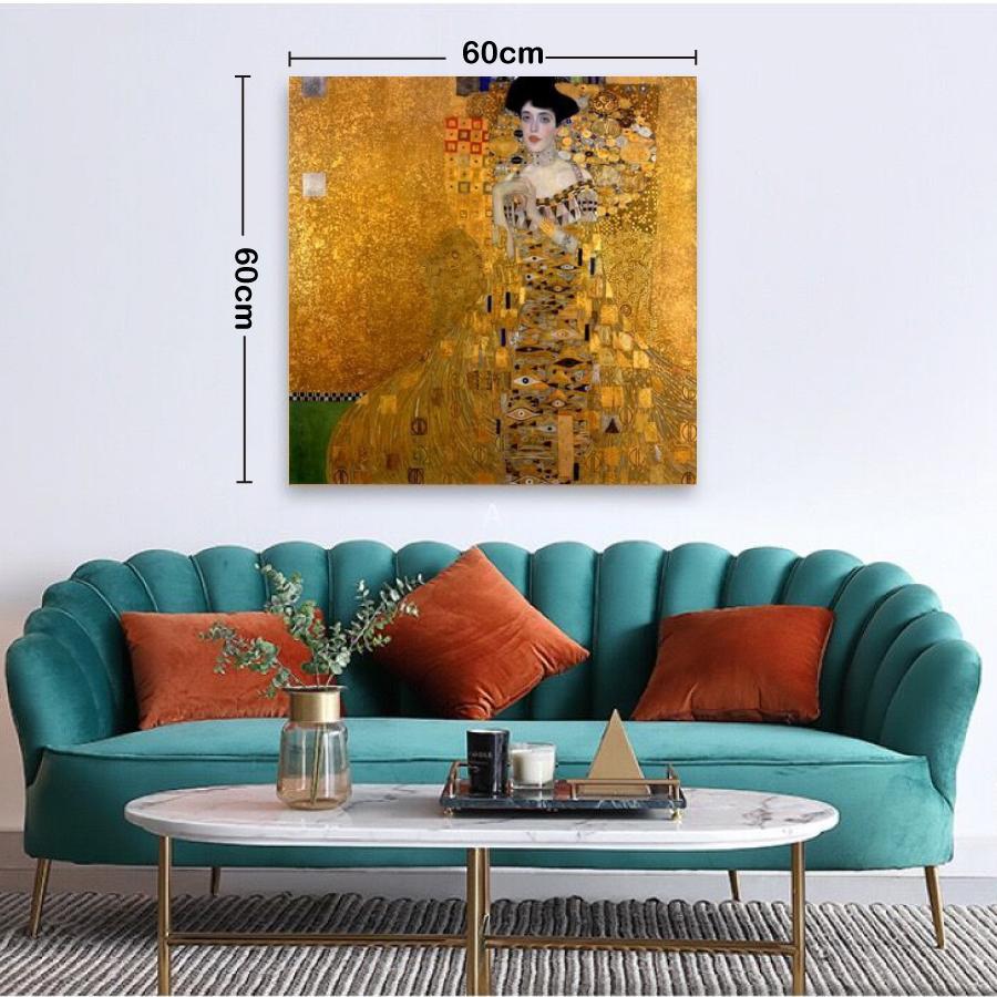 グスタフ クリムト アデーレ・ブロッホ バウアーの肖像 名画 絵画 60cm×60cm インテリア ファブリック ホテル カフェ 旅館 リビング プレゼント 送料無料 |  | 04