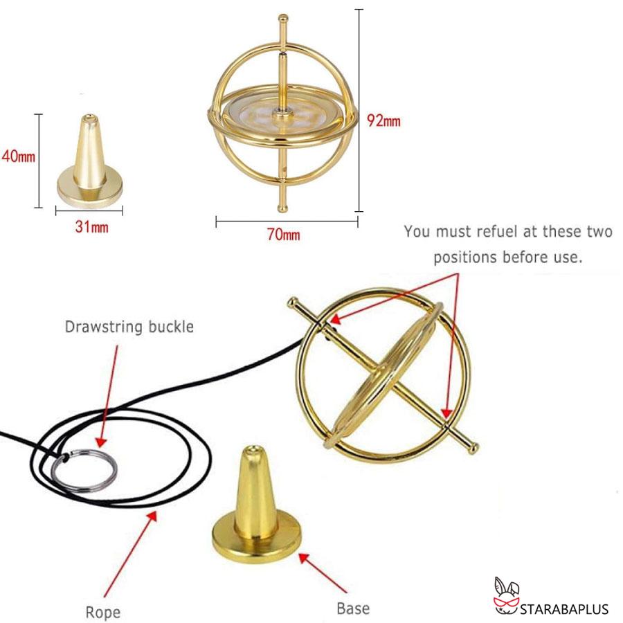 回転 コマ ストレス バランス タンブラー ジャイロ  スピニング メタル おもちゃ金属 贈り物 誕生日 クリスマス プレゼント 送料無料 |  | 08