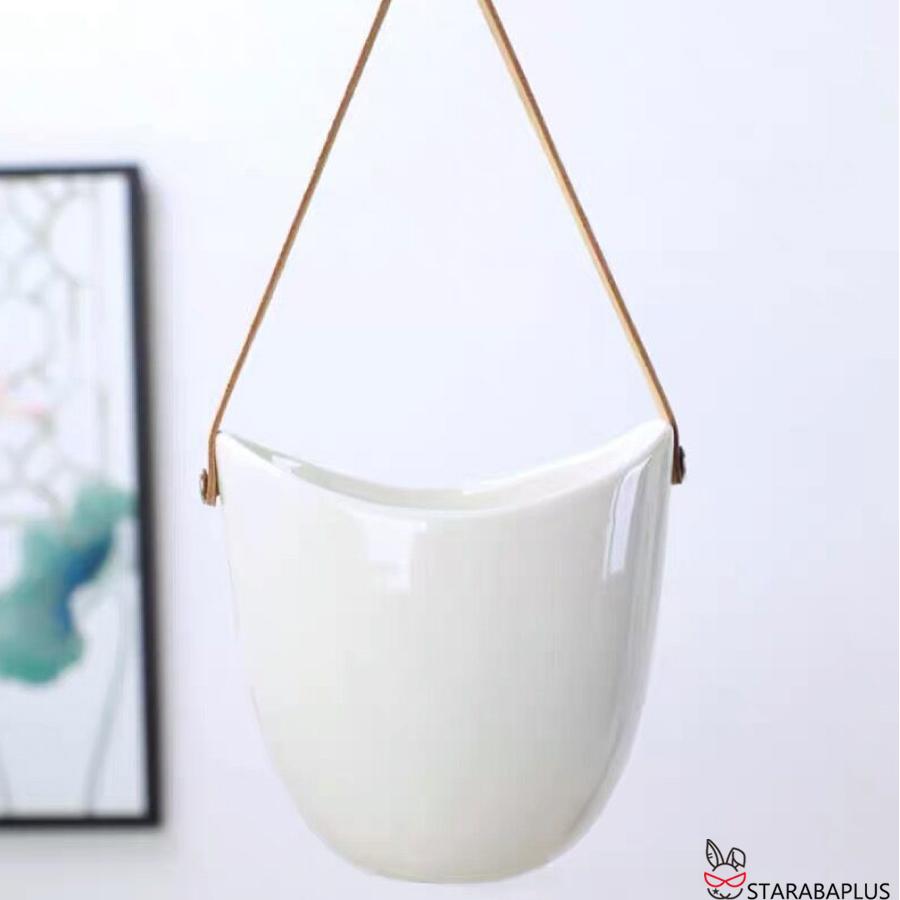 ハンギングプランター ハンギングバスケット 吊り下げ 鉢 観葉植物 植木鉢 ポット セラミック インテリア 屋内屋外  送料無料 |  | 08