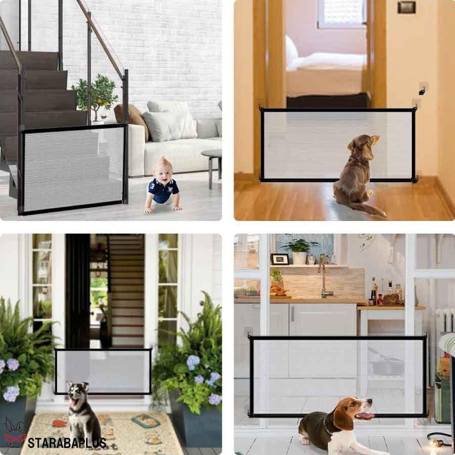 ペットフェンス 犬 ベビーゲート 侵入防止 隔離ネット 多用途 屋内 安全ガード 仕切り 簡単育児  折りたたみ式  送料無料 |  | 01