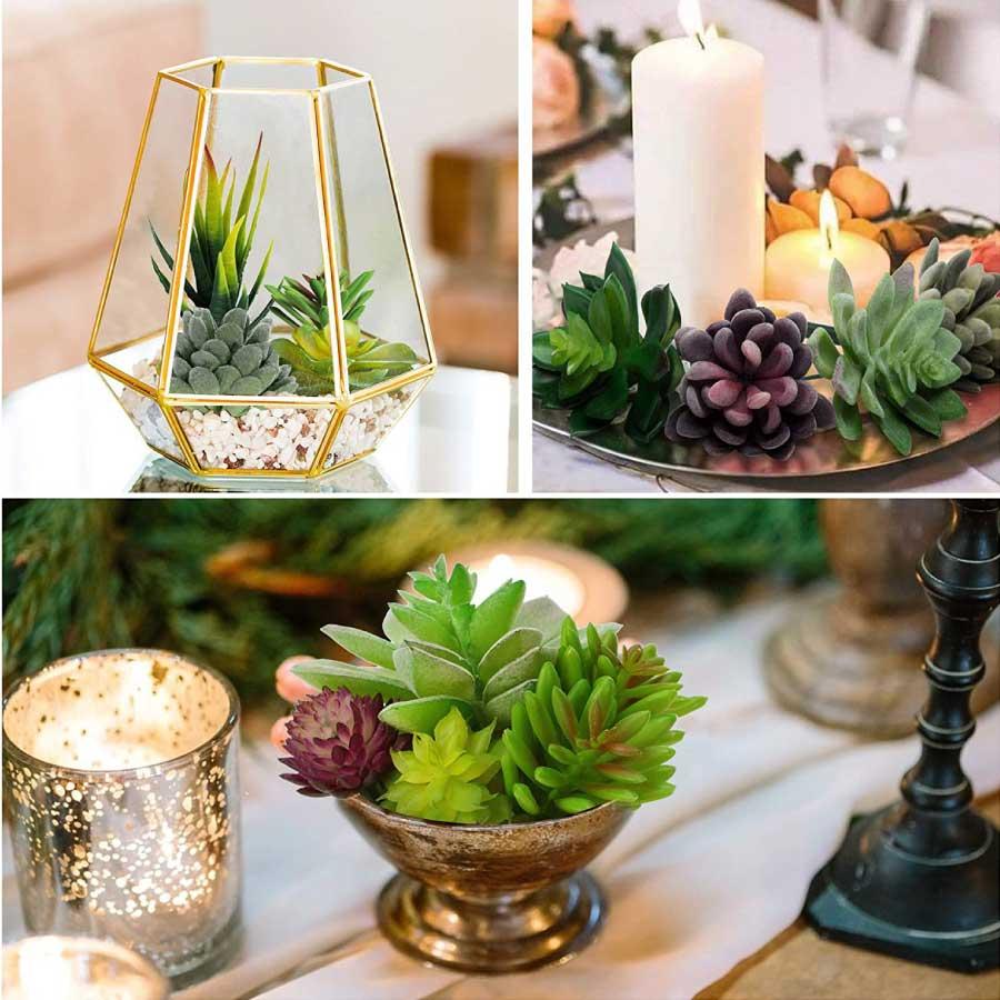 人工多肉植物 フェイクグリーン プレミアム 18個セット 鉢植え リアル 装飾用 フェイク植物 人工アロエサボテン 多肉植物 茎 フェイク多肉植物  送料無料 |  | 05