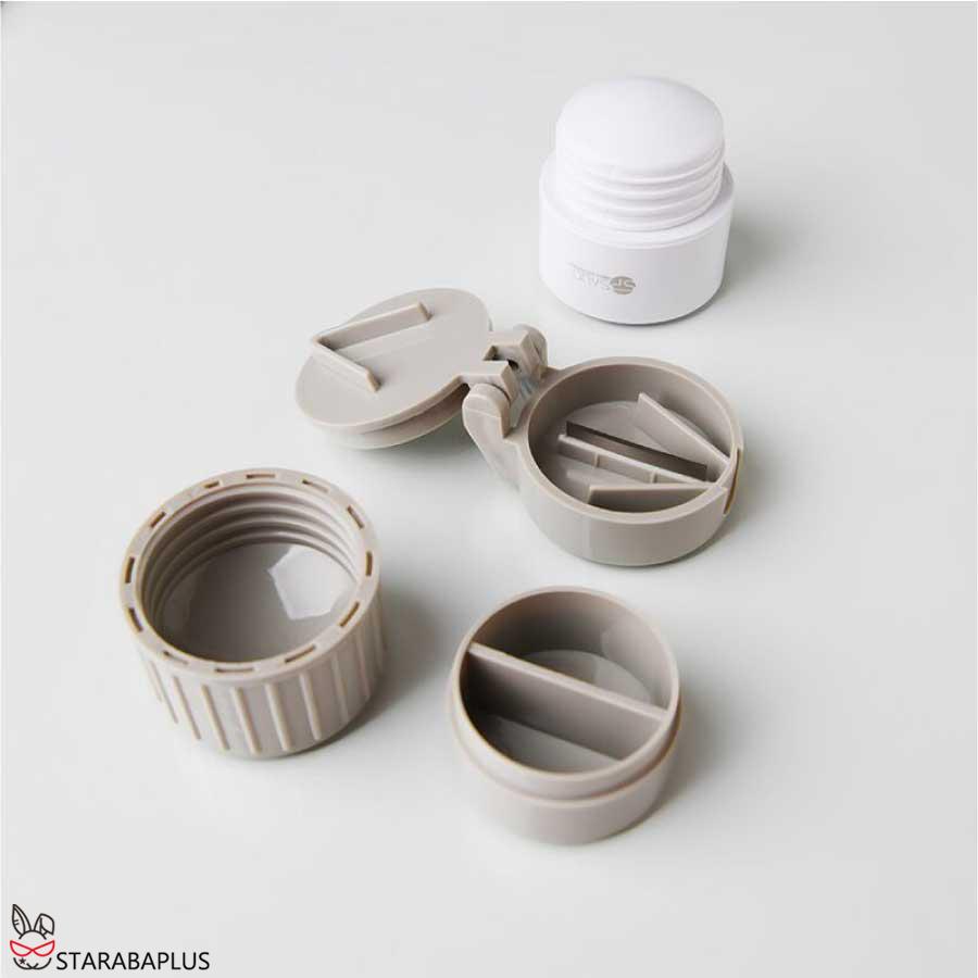 薬カッター ピルカッター 錠剤カッター 携帯用 薬 カッター 磨り潰し ピルクラッシャー すりつぶし 収納 ビタミン剤 送料無料 |  | 11