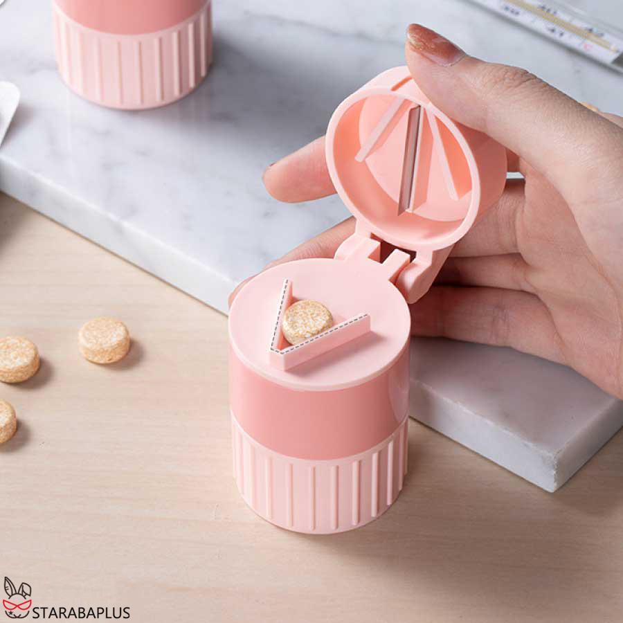 薬カッター ピルカッター 錠剤カッター 携帯用 薬 カッター 磨り潰し ピルクラッシャー すりつぶし 収納 ビタミン剤 送料無料 |  | 02