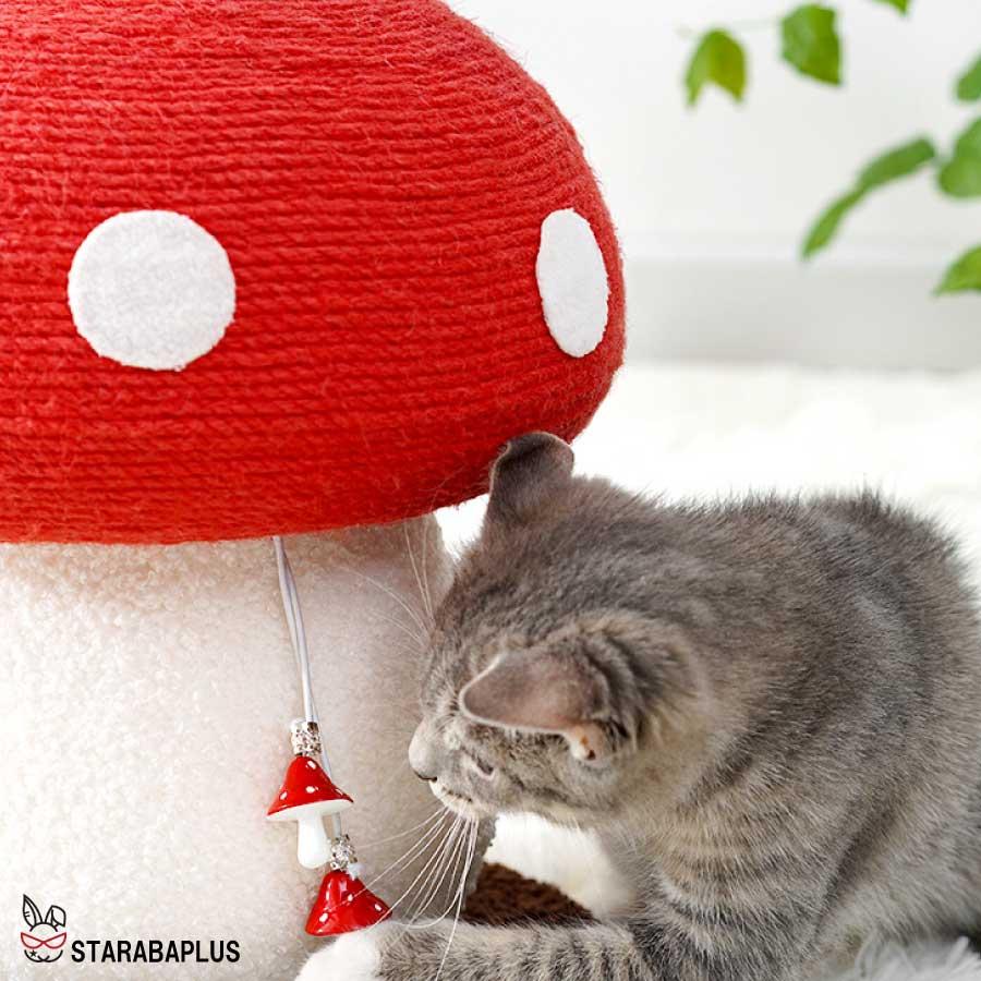 猫用 爪とぎタワー きのこ キノコ キャットタワー 天然サイザル 麻 インテリア 爪とぎポール ストレス解消 可愛い 可愛い 送料無料 |  | 07