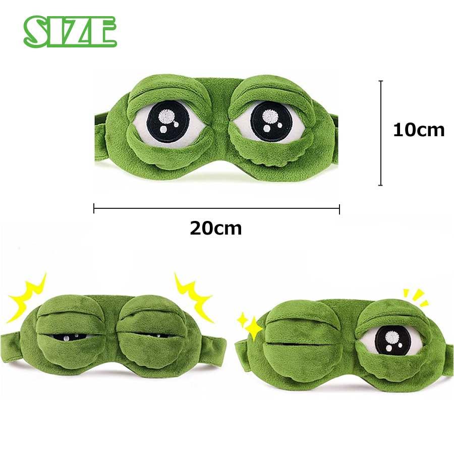かわいい カエル アイマスク ふわふわ素材 快眠グッズ プレゼント ギフト 旅行用 メンズ レディース 緑色 睡眠対策 メール便 送料無料 |  | 03