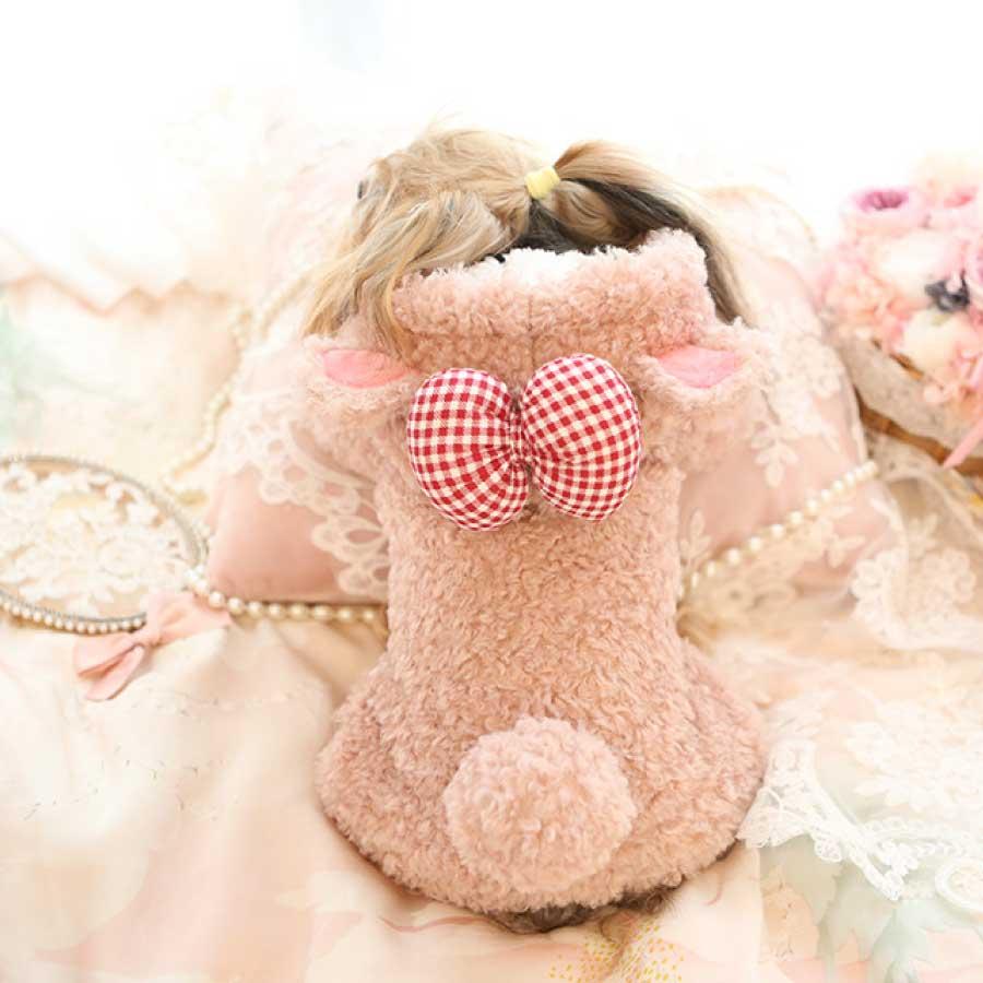 犬 服 パーカー くま コスプレ もこもこ 冬 小型犬 XS S M 暖かい ペット服 犬用 フード付き 可愛い 仮装 防寒 コスチューム 写真映え |  | 03