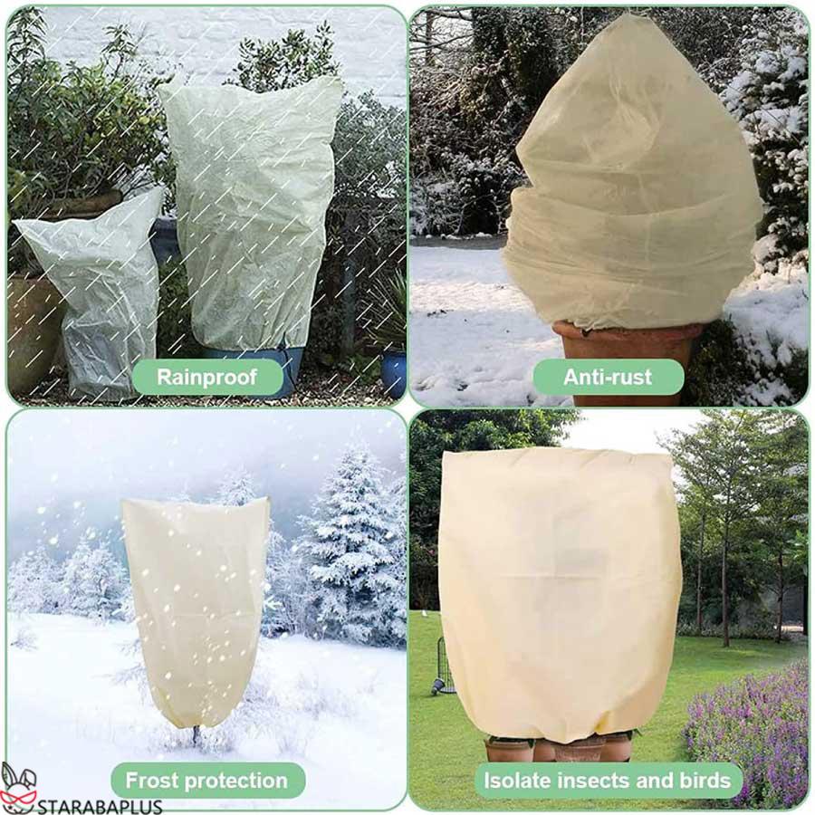 植物 保護カバー 防寒 植物保温 不織布 紐付き 通気性 防霜 防風 鉢植え 保護 冬用防寒対策 室内室外 園芸用品 害虫 鳥防止 園芸 家庭菜園 メール便 送料無料 |  | 07