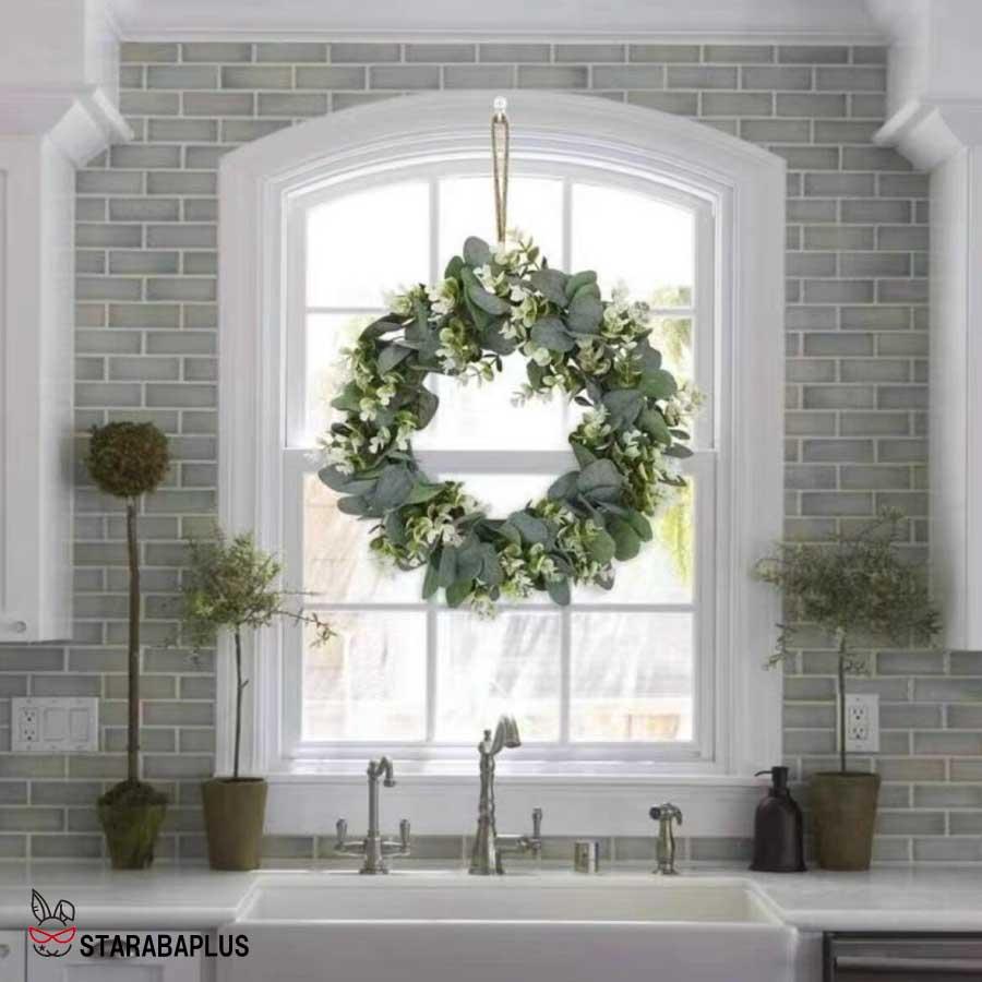 リース ガーランド フェイクフラワー 花輪 壁掛け 造花リース 玄関飾り 撮影 装飾 人工 フェイク  植物装飾 パーティー 装飾 ホーム オフィス カフェ 送料無料 |  | 01