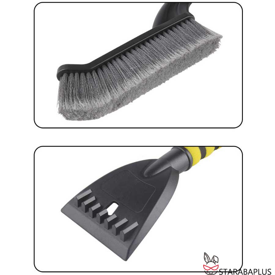 車用 スノーブラシ スノースクレーパー 除雪ブラシ 2in1 除雪 除霜作業 車用 霜取り 雪対策 持ち運び 便利 軽量 全長66cm 父の日 送料無料 |  | 07