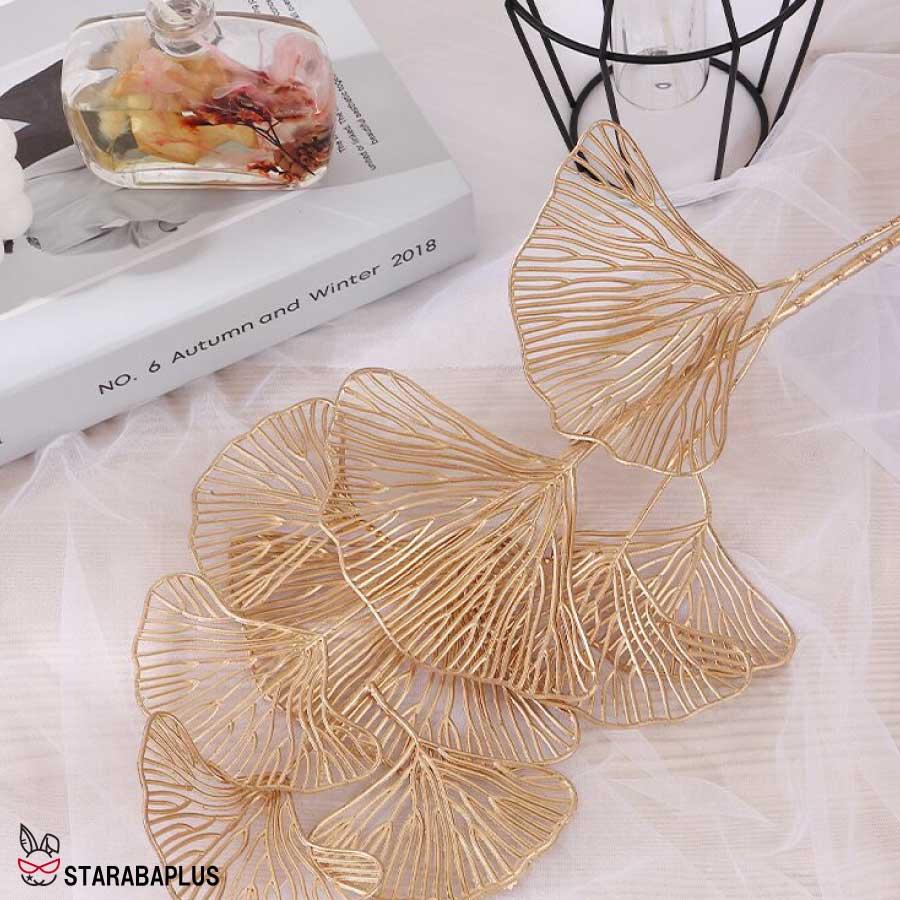 黄金 イチョウ葉 銀杏 装飾 造花 アートフラワー インテリア ディスプレイ ホテル 飲食店 クリスマス お正月 お祝い ギフト フェイクフラワー  送料無料 |  | 02