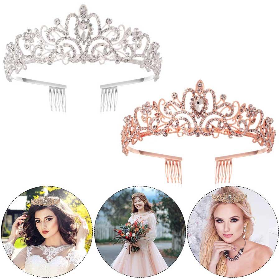 ヘアアクセサリー 王冠 ティアラ 撮影 パーティー 女の子 七五三 結婚式 成人式 誕生日会 髪飾り 誕生会 バースデー 飾り バースデイ 演出 送料無料 |  | 04