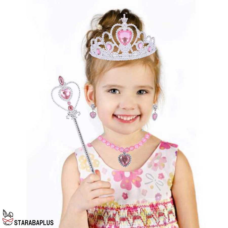 子供用 プリンセスアクセサリー ティアラ 7点 セット DIY 手作り お姫様 キッズ 女の子 王冠 髪飾り キラキラ コスプレ コスチューム 送料無料 |  | 08