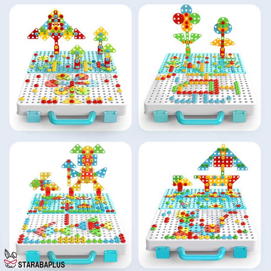 電動ドリル おもちゃ 組み立て おもちゃ DIY 立体 工具セット おもちゃ 収納ボックス付き おままごと 知育玩具 クリスマス 女の子 男の子送料無料 |  | 13