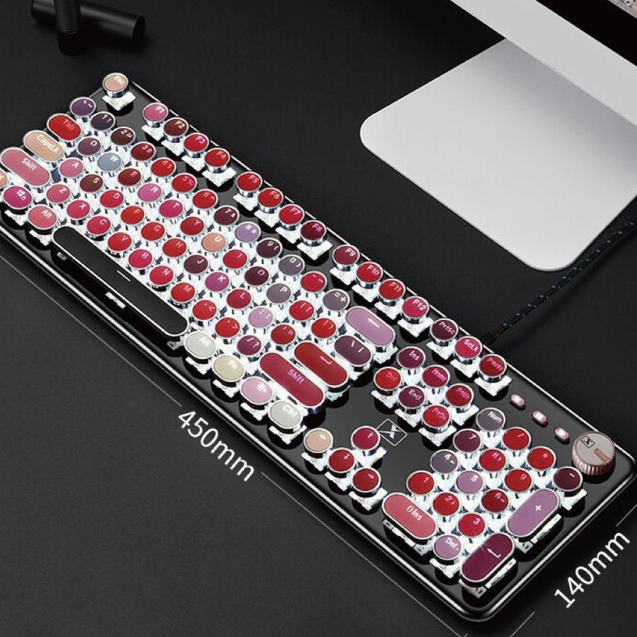 キーボード 最新モデル 青軸 可愛い キレイ キーボード 28種類 キーボード オフィス 英字配列  送料無料 |  | 06