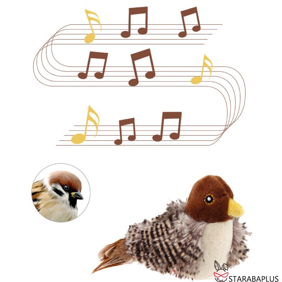 猫 おもちゃ 鳥 鳴く 小鳥 オウム 運動不足 ストレス発散 鳴き声 猫用おもちゃ リアル 遊ぶ 運動不足解消 ネコ 送料無料 |  | 03