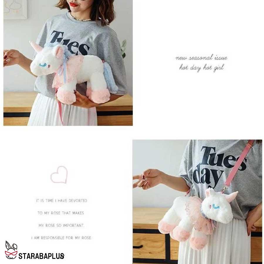 ユニコーン リュック ボディバッグ ぬいぐるみ かわいい 保育園 幼稚園 キッズ 誕生日 ギフト 子供 幼児 女の子 こどもの日 プレゼント 送料無料 |  | 06