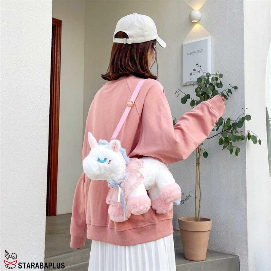 ユニコーン リュック ボディバッグ ぬいぐるみ かわいい 保育園 幼稚園 キッズ 誕生日 ギフト 子供 幼児 女の子 こどもの日 プレゼント 送料無料 |  | 08