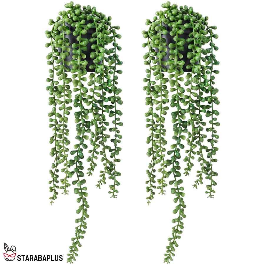 多肉植物 フェイクグリーン 人工 吊り下げ ハンギング植物 グリーンパール ホーム キッチン パーティー DIY ガーデン 母の日 壁 部屋 装飾 送料無料 |  | 03