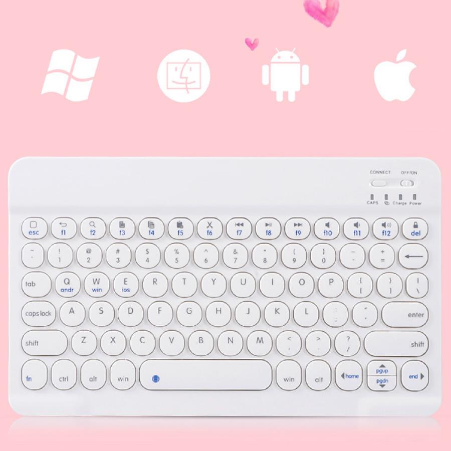 キーボード 静音 七色ワイヤレス キーボード Bluetooth 光る 在宅ワーク テレワーク 防水 英字配列 マルチメディア 送料無料 |  | 06