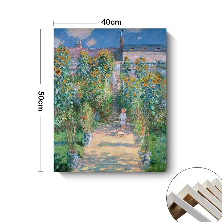 クロード モネ ヴェトゥイユのモネの庭 パネル 40cm×50cm 名画 絵画 インテリア 風景画 ホテル カフェ ファブリック アートパネル プレゼント 母の日 送料無料 |  | 04