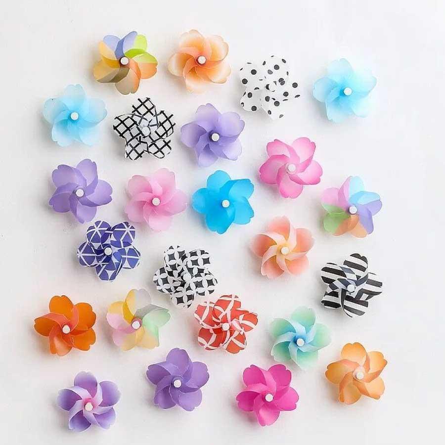 風車 冷蔵庫マグネット 3個セット 直径約3.5cm カラフル ミニマグネット プラスチック 磁石 キッチン 冷蔵庫 玄関 メモ 写真 固定 インテリア 雑貨 かわいい |  | 05