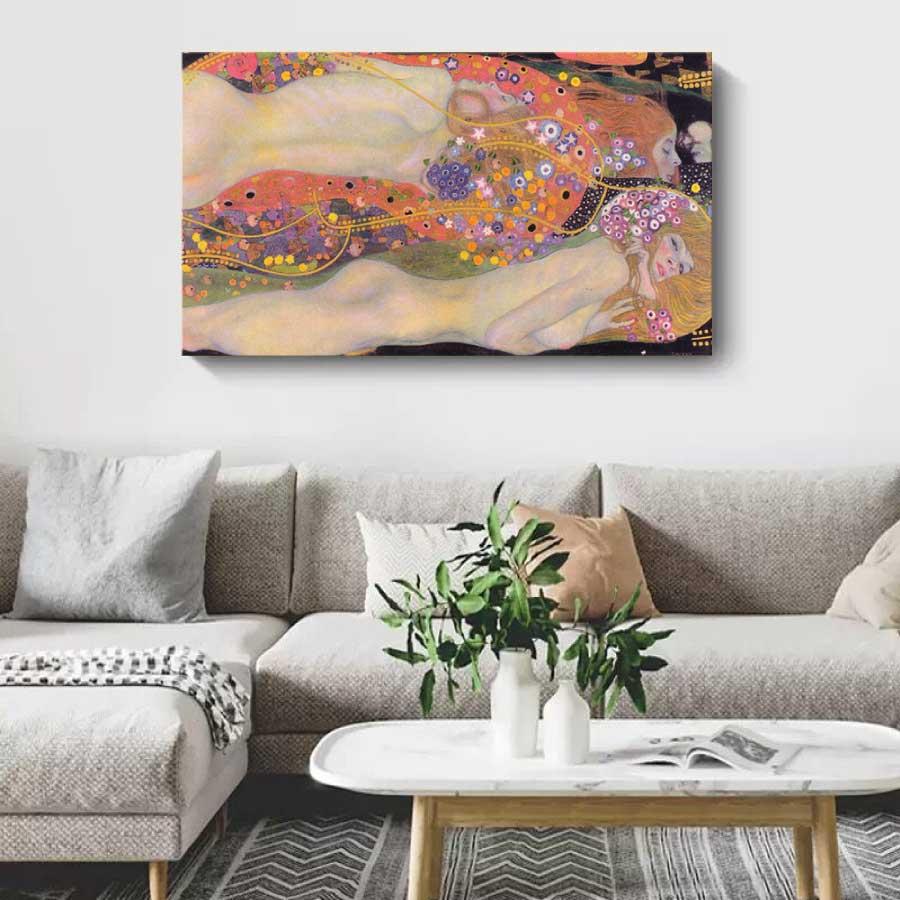 グスタフ クリムト 水蛇II 名画 70cm×40cm インテリア 装飾 オシャレ ホテル カフェ リビング ファブリック オシャレ アートパネル プレゼント 送料無料 |  | 01