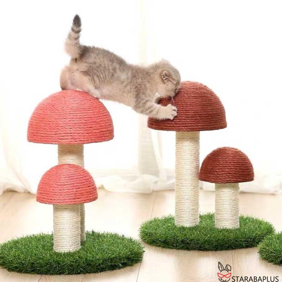 かわいい 猫用爪とぎ タワー きのこ キノコ キャットタワー インテリア 爪とぎポール ストレス解消 可愛い 送料無料 |  | 03