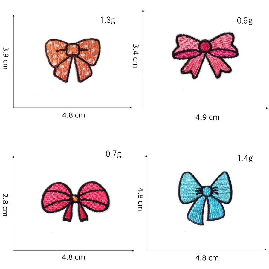 刺繍ワッペン リボン 20枚セット アイロン接着 アップリケ ワッペンセット かわいい 刺繍パッチ ハンドメイド 手芸 入園 入学 幼稚園 保育園 バッグ 服 リメイク |  | 01