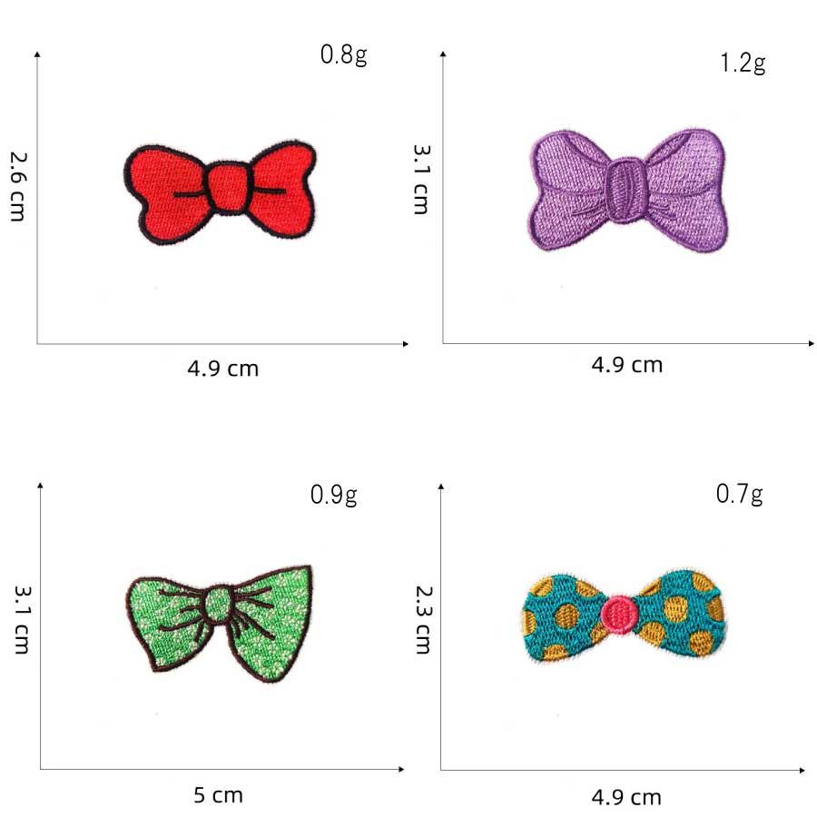 刺繍ワッペン リボン 20枚セット アイロン接着 アップリケ ワッペンセット かわいい 刺繍パッチ ハンドメイド 手芸 入園 入学 幼稚園 保育園 バッグ 服 リメイク |  | 03