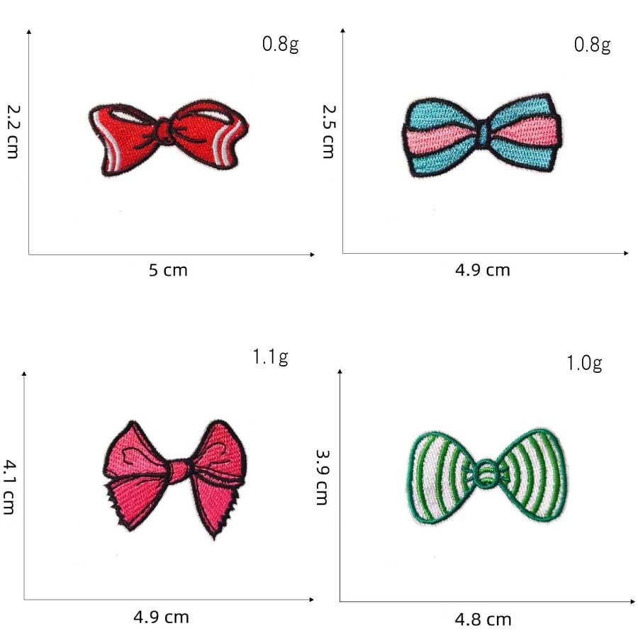 刺繍ワッペン リボン 20枚セット アイロン接着 アップリケ ワッペンセット かわいい 刺繍パッチ ハンドメイド 手芸 入園 入学 幼稚園 保育園 バッグ 服 リメイク |  | 04