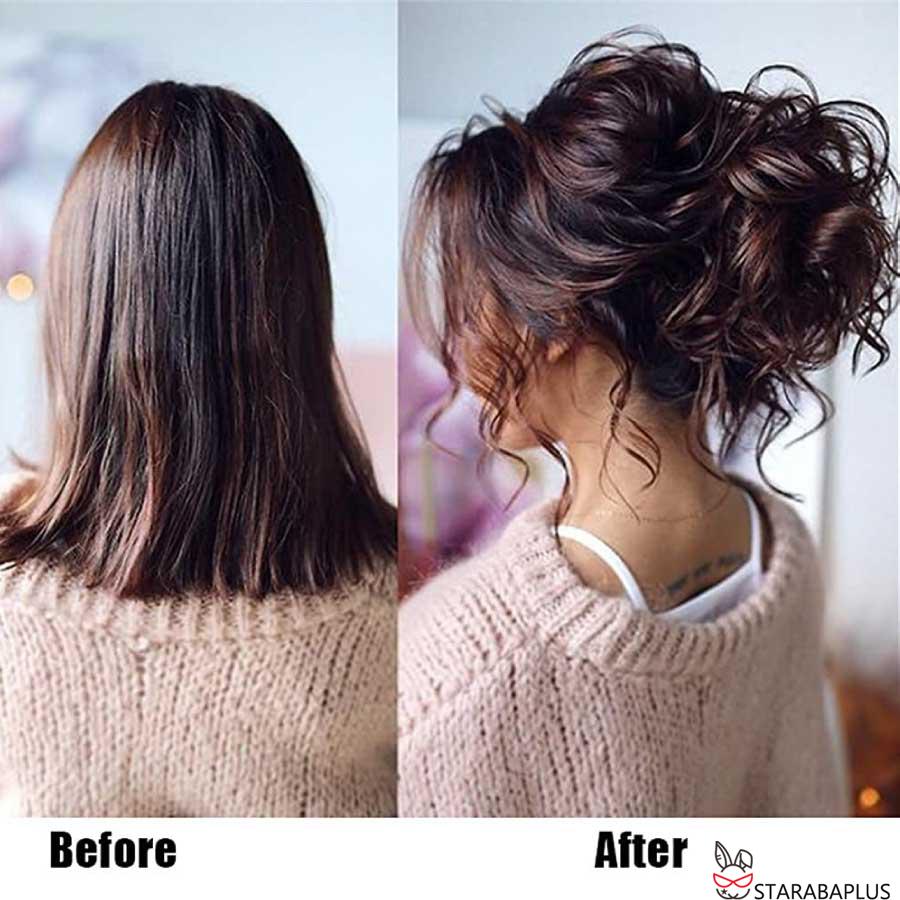 お団子ウィッグ シュシュ ガール ふんわり かわいい 女性 レディース つけ毛 髪型 超自然 簡単 使いやすい オシャレ 盛り髪  パーティー 花火 メール便 送料無料 |  | 05