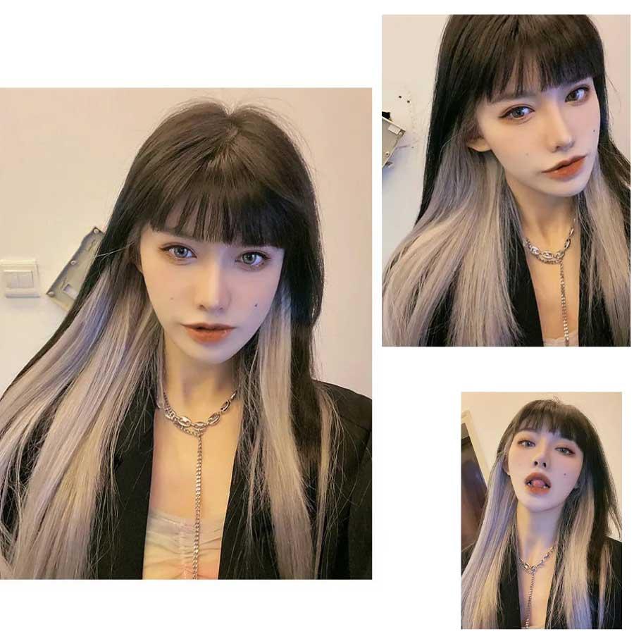 カラーエクステ 2本セット ウィッグ グラデーション インナーカラー ワンタッチ おしゃれ 付け髪 50cm 簡単 使いやすい ポイントウィッグ コスプレ 送料無料 |  | 07