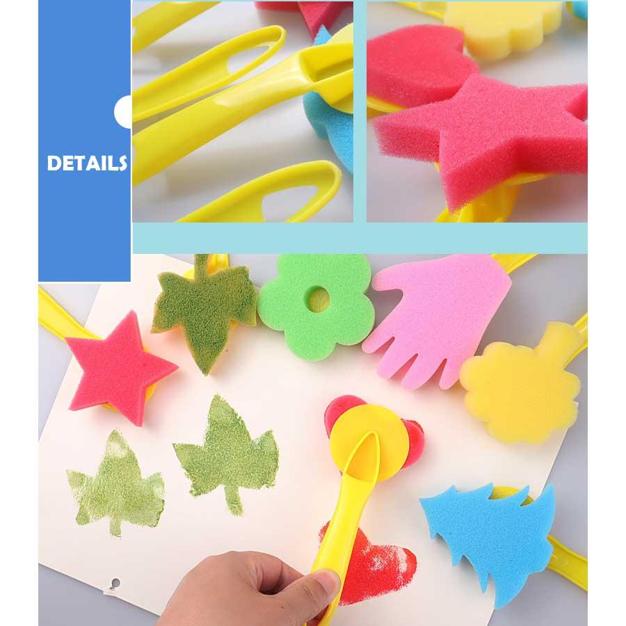 31PCS 子供 落書きツール EVAスポンジローラー ブラシ DIYツール 塗装 ペイント スタンパー エプロン 学習用品 幼児 プレゼント クリスマス ギフト 送料無料 |  | 03