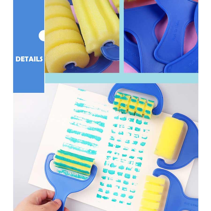 31PCS 子供 落書きツール EVAスポンジローラー ブラシ DIYツール 塗装 ペイント スタンパー エプロン 学習用品 幼児 プレゼント クリスマス ギフト 送料無料 |  | 05