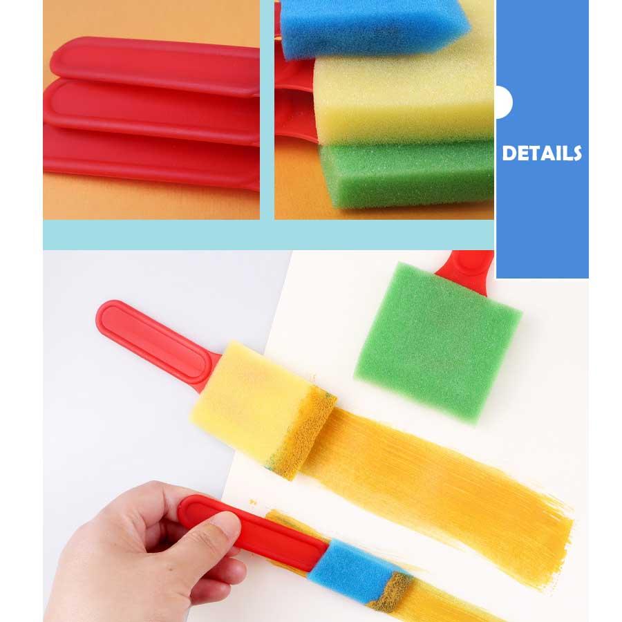 31PCS 子供 落書きツール EVAスポンジローラー ブラシ DIYツール 塗装 ペイント スタンパー エプロン 学習用品 幼児 プレゼント クリスマス ギフト 送料無料 |  | 07