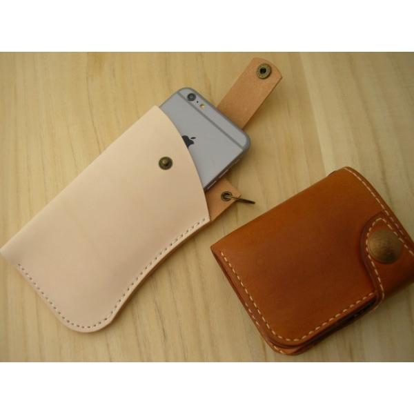 レザースマートフォンケース ベルト通し LLサイズ 姫路レザーヌメ革 手縫いiPhone 13 Pro MAX,12 Pro Max,Galaxy A32 5G等に　メール便可 |  | 02