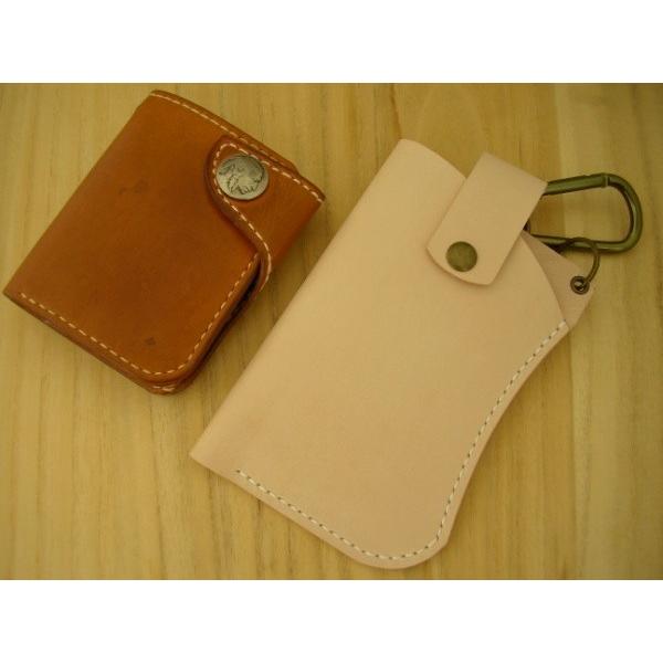 レザースマートフォンケース ベルト通し カラビナ付き LLサイズ 姫路レザーヌメ革 手縫い iPhone 13 Pro MAX,12 Pro Max,Galaxy A32 5G 等に　メール便可 |  | 02