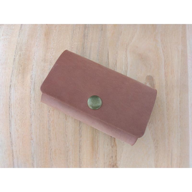 レザーキーケース 姫路レザー たつのレザー ヌメ革 牛革 ブラック キャメル ナチュラル チャコール ブラウン ハンドメイド 総手縫い メール便可 クリックポスト |  | 09