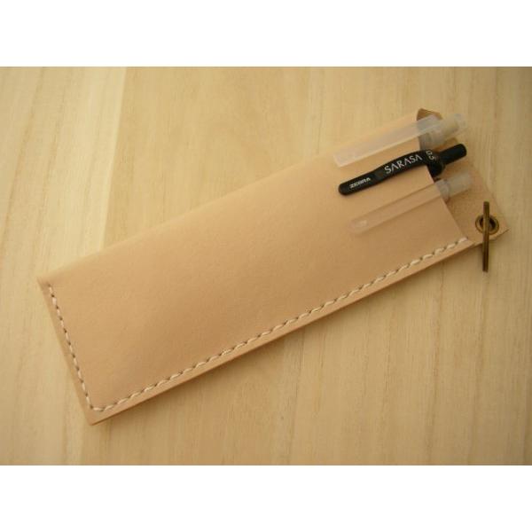 レザーペンケース キーリング 姫路レザーヌメ革 総手縫い 牛革 本革 メール便可 |  | 01