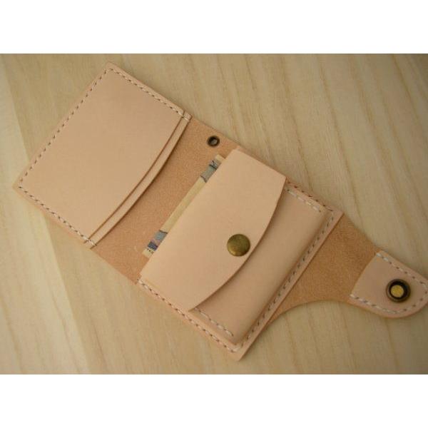 レザーウォレットミニ 小銭入れ 財布 ヌメ革 ハンドメイド コンチョ |  | 01