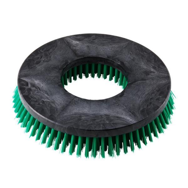 14インチ　フロアポリッシャー　ブラシ ポリッシャーブラシ 緑 (14インチ) ナイロン 樹脂台 プラスチック台
