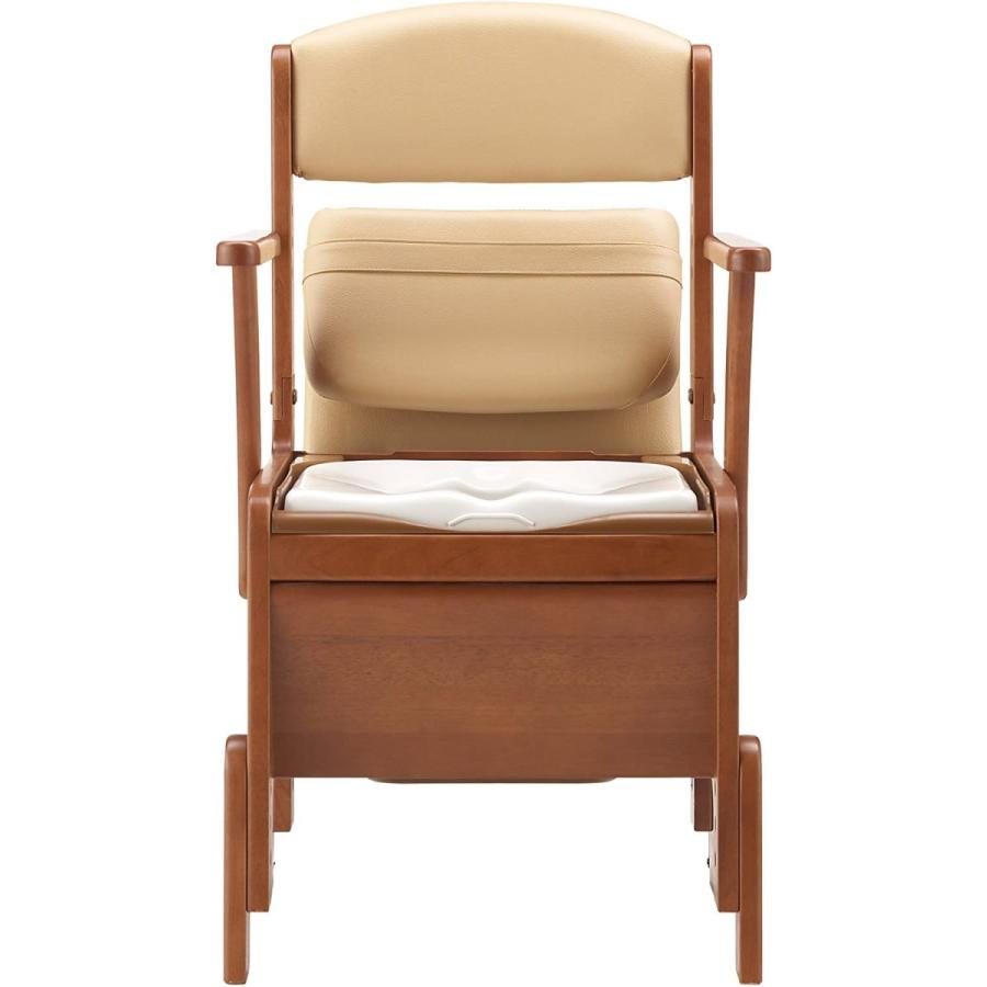 アロン化成 安寿 家具調トイレ コンパクト 標準便座 : サンダンス