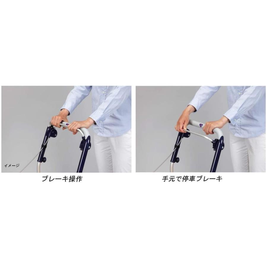 ワイヤーカート スワレル バッグ付き AS-0275(無地・ネイビー) ワイヤーカート