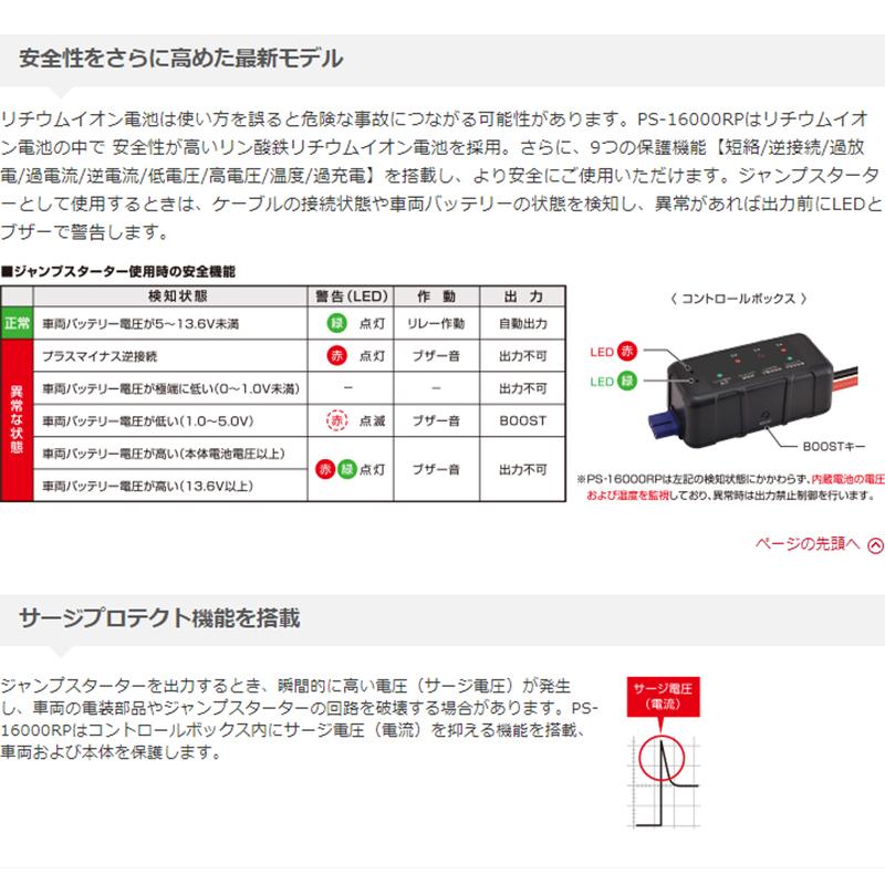 日立オートパーツ＆サービス 日立 ポータブルパワーソース PS-16000RP