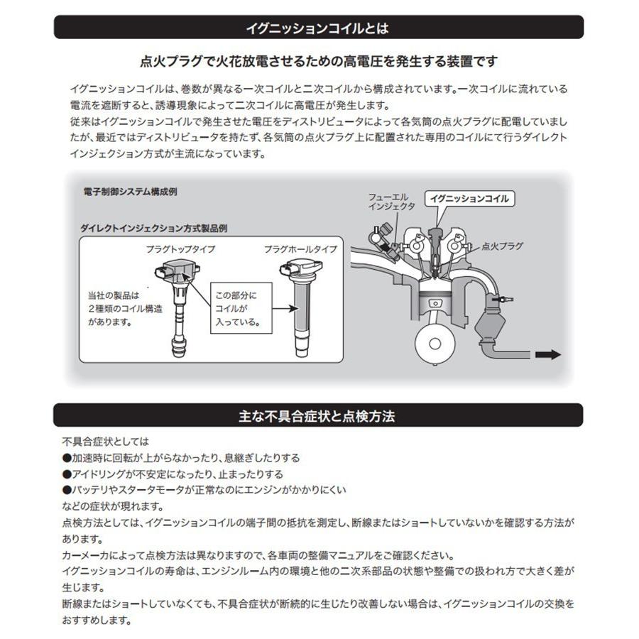 ダイハツ ミラ カスタム 日立 イグニッションコイル 3本セット U12D01-COIL L285S KFDET 07.07 - 10.04 点火コイル スパークコイル｜sunday-mechanic｜03