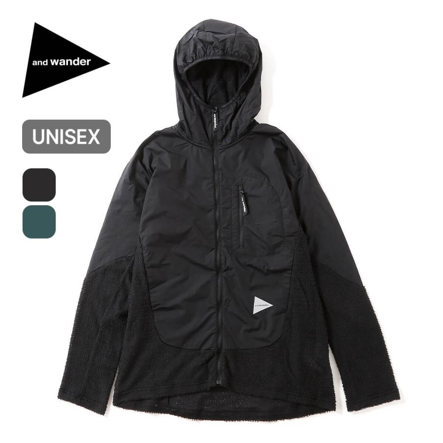and wander アンドワンダー アルファダイレクトf/zフーディ 5745241019 and wander（アンドワンダー） アルファダイレクトf/zフーディ