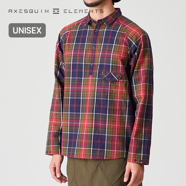 AXESQUIN ELEMENTS アクシーズクインエレメンツ タータンチェックのプルオーバーシャツ 21111 AXESQUIN（アクシーズクイン） AXESQUIN ELEMENTS アクシーズクイン
