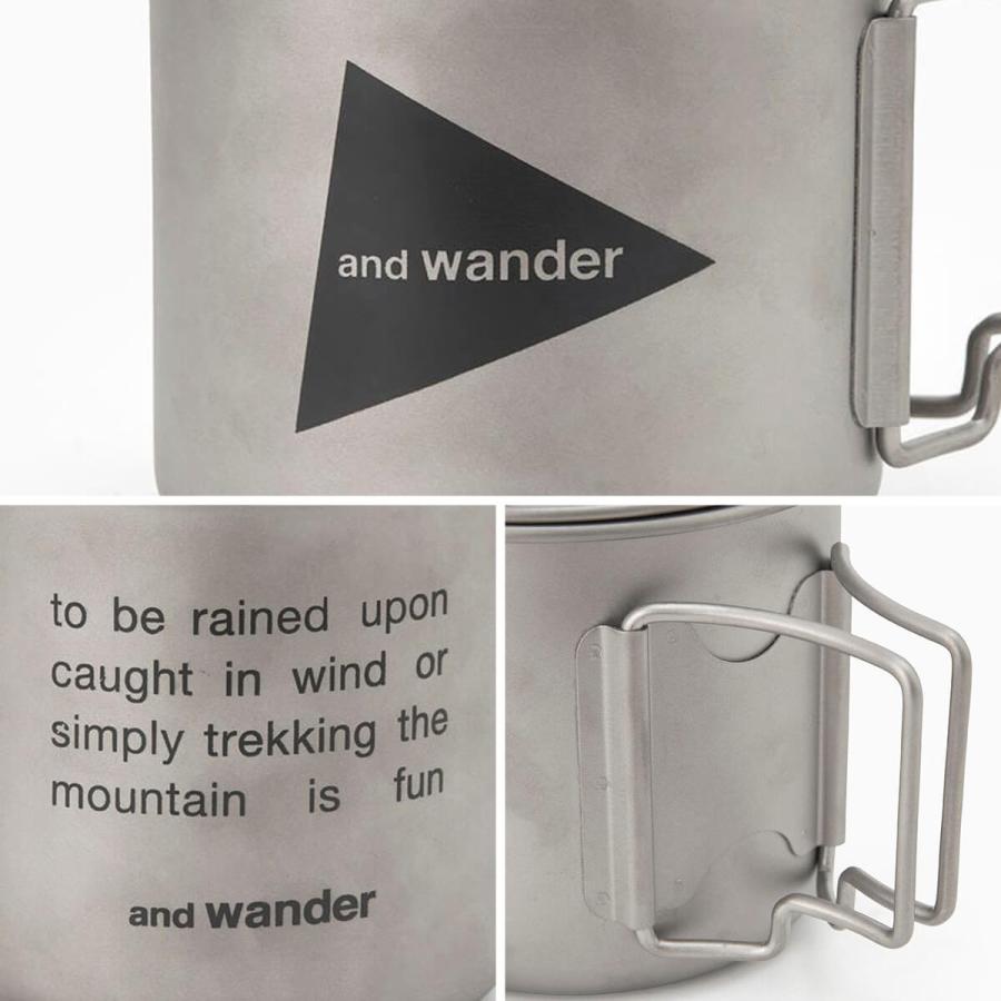 and wander（アンドワンダー） チタニウムマグ500 2024 秋冬
